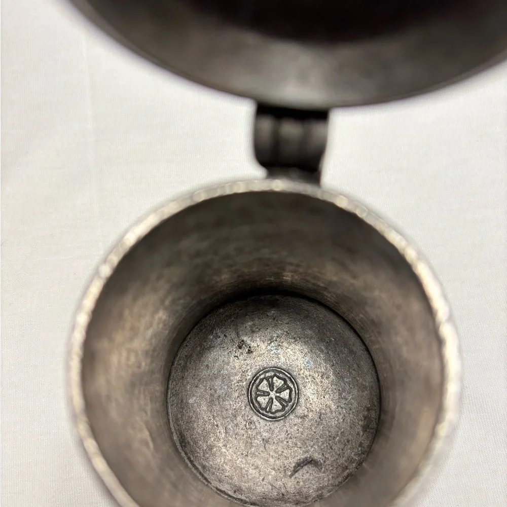 Antique German Kunstauktionshaus Günter Pewter Lidded Tankard. - Picture 5 of 11